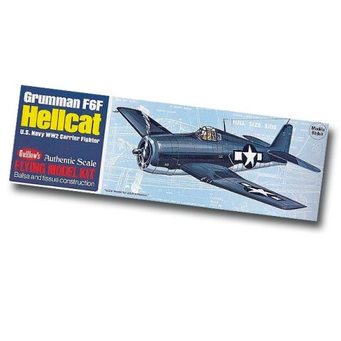 Grumman F6F Hellcat Modellbausatz mit Gummimotor