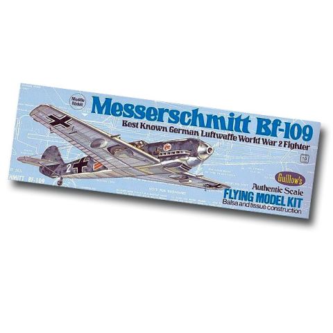 Messerschmitt BF-109 Modellbausatz mit Gummimotor