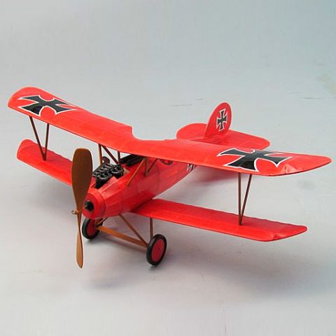 Gummimotor-Flugmodell Albatros D III, Doppeldecker-Bausatz von Dumas