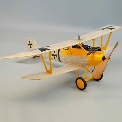 Balsa Flugmodell Pfalz D3 mit Gummiantrieb